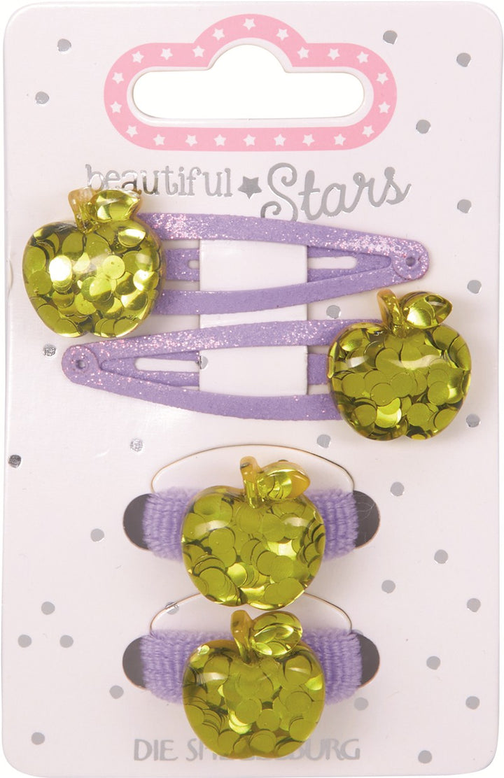 Clips y gomas para el pelo Manzanas Beautiful Stars
