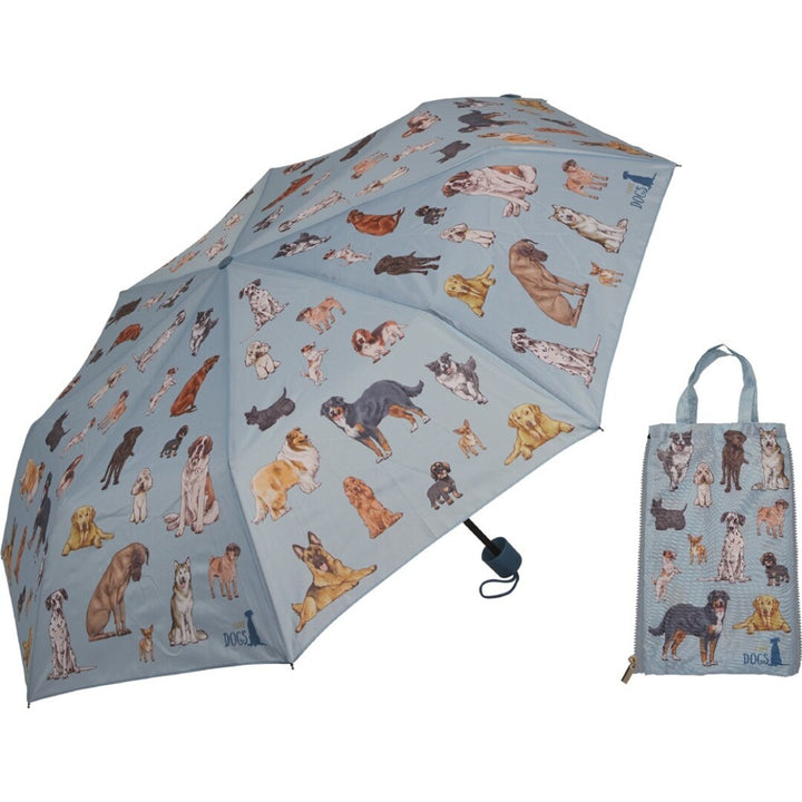 Paraguas con bolsa perros - I love cats & dogs