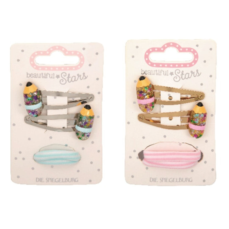 Clips y Gomas para el Pelo Lápices Beautiful Stars