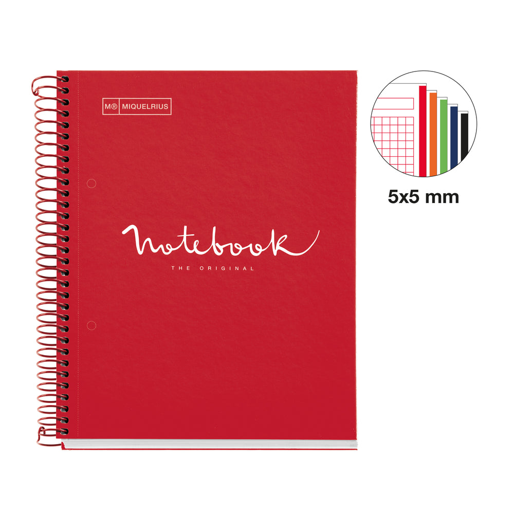 Cuaderno NB5 A5 120 CLA 90G Emotions Rojo