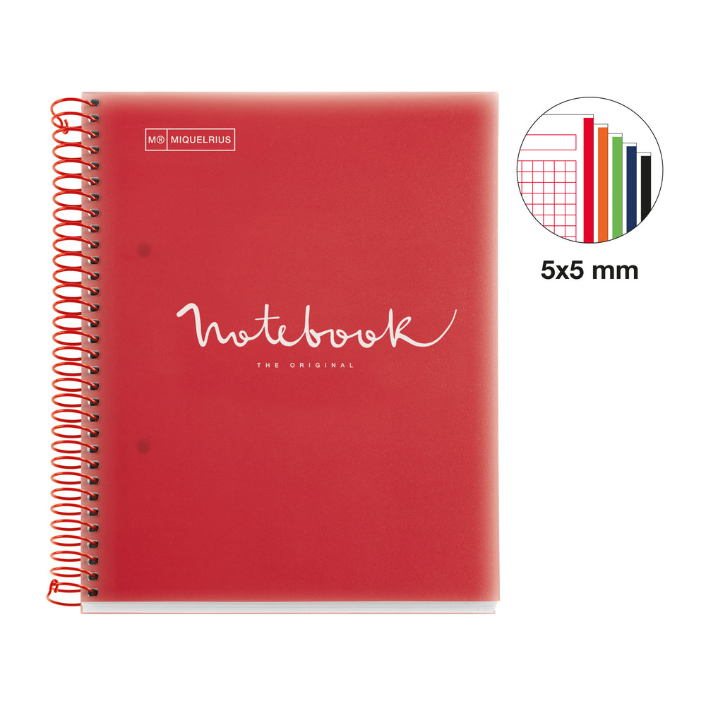Cuaderno NB5 A5 120 CLA 90G PP Emotions Rojo MR