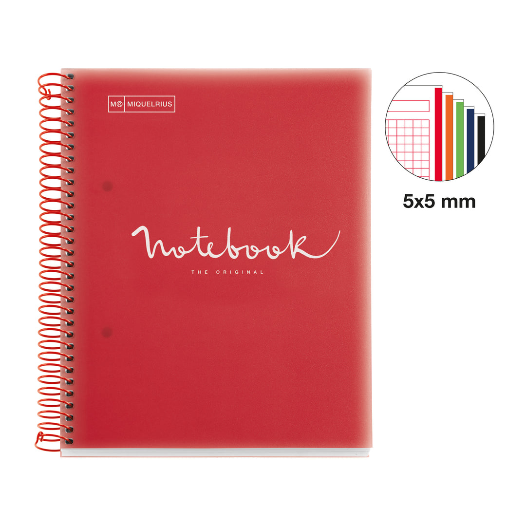 Cuaderno NB5 A5 120 CLA 90G PP Emotions Rojo MR