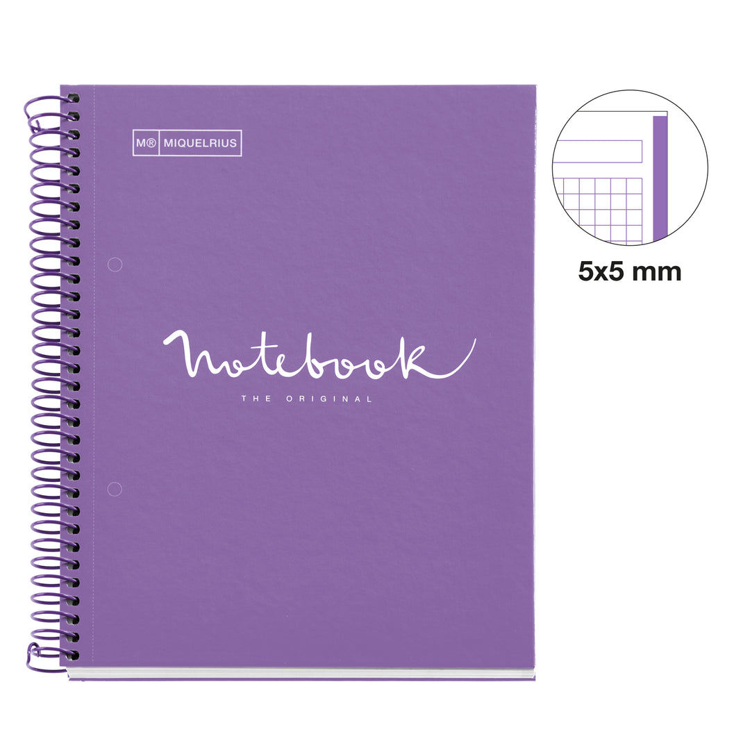 Cuaderno NB1 A5 80 CLA 90G Emotions Purpura