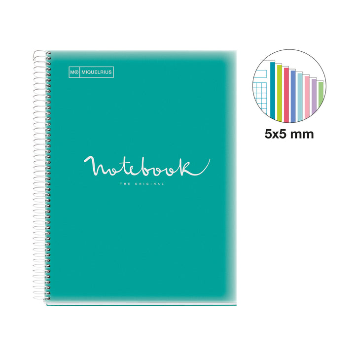 Cuaderno NB8 A4 160 CLA 90G PP Emotion Turquesa