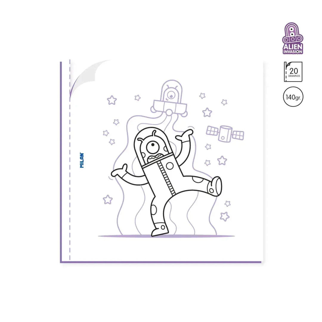 Cuaderno para colorear 'Alien Invasion'