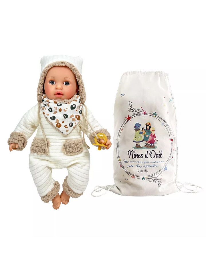 Muñeca Álex cozy beige (presentación: mochila)