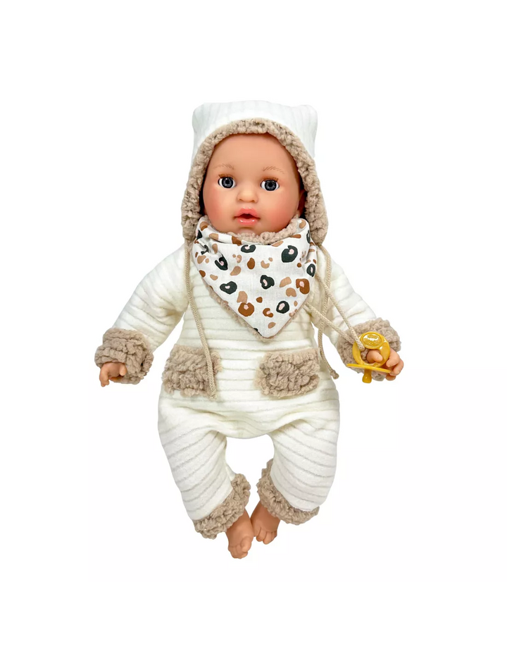 Muñeca Álex cozy beige (presentación: mochila)