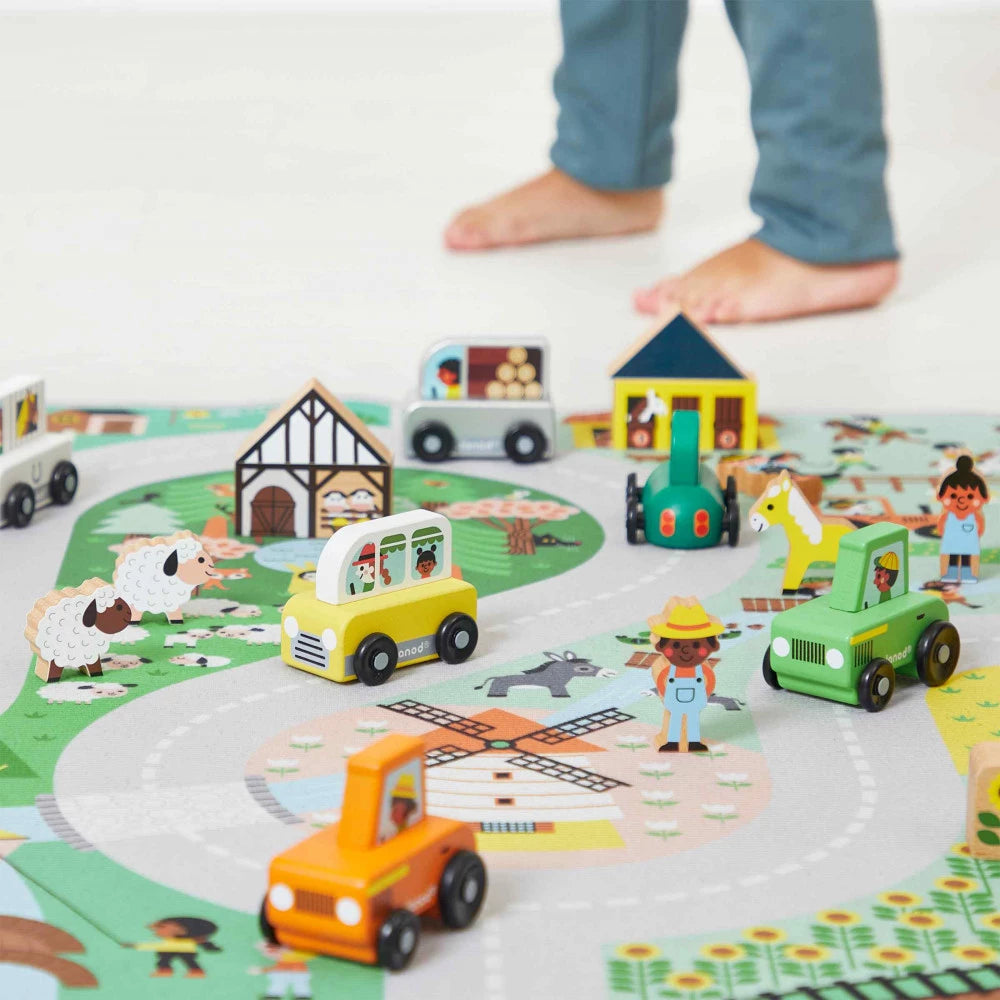 Alfombra con circuito Campiña - Cross Roads