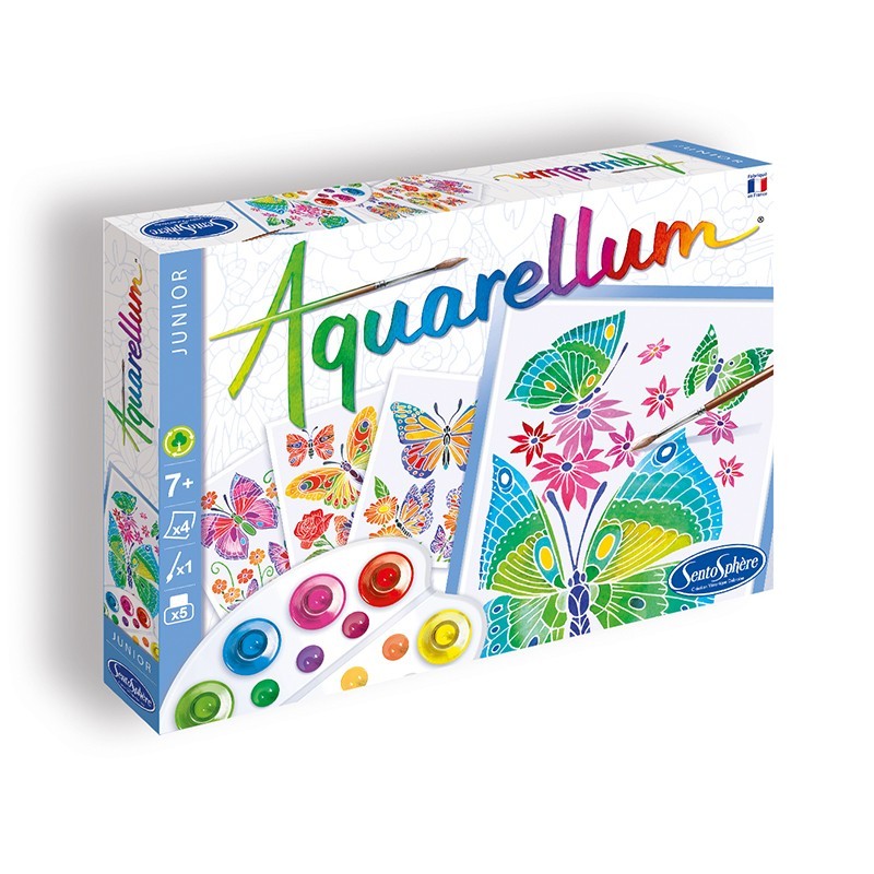 Aquarellum Junior de Mariposas y Flores
