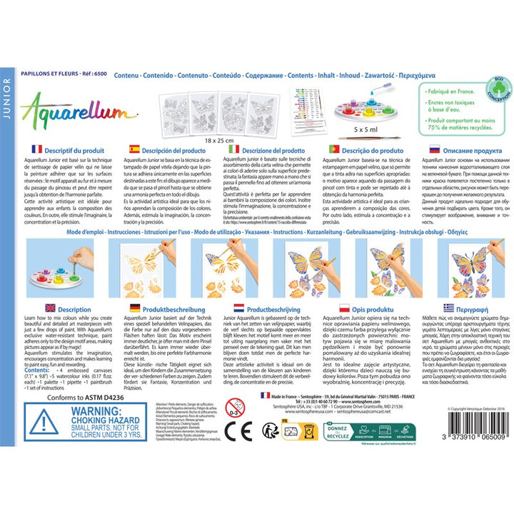 Aquarellum Junior de Mariposas y Flores