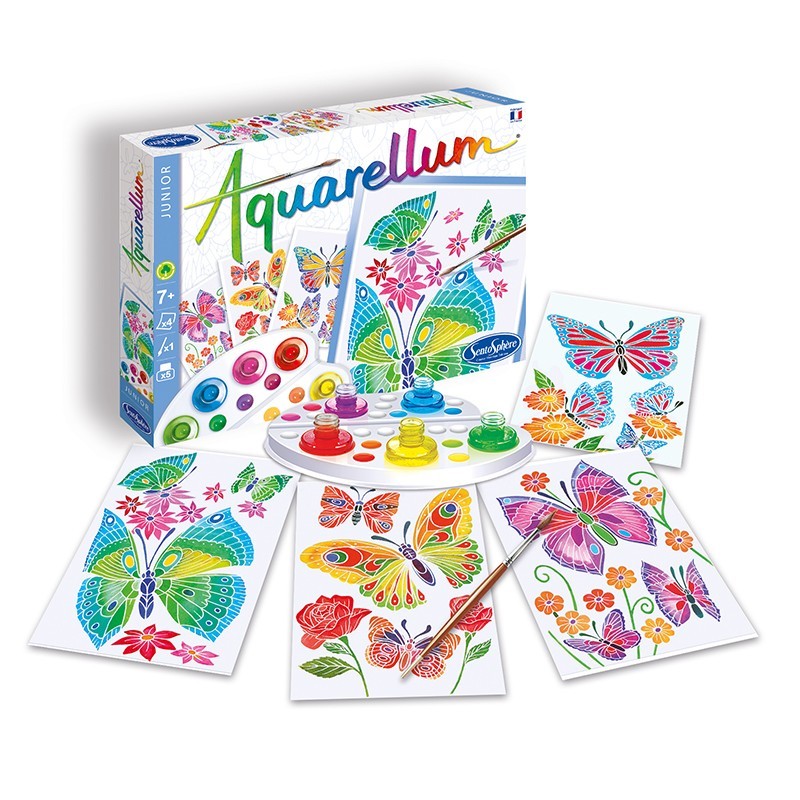 Aquarellum Junior de Mariposas y Flores