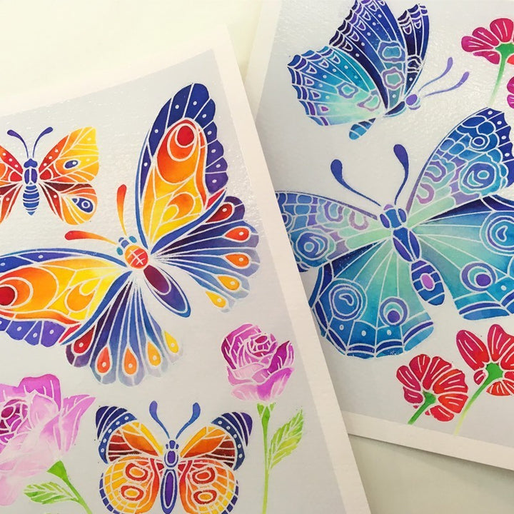 Aquarellum Junior de Mariposas y Flores