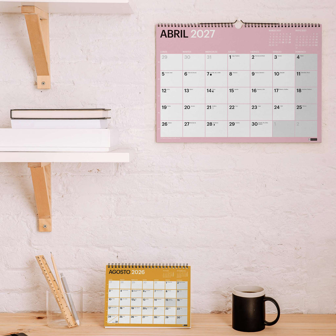 Calendario 18 Meses Pared A3 Para Escribir Chromat 2026-27