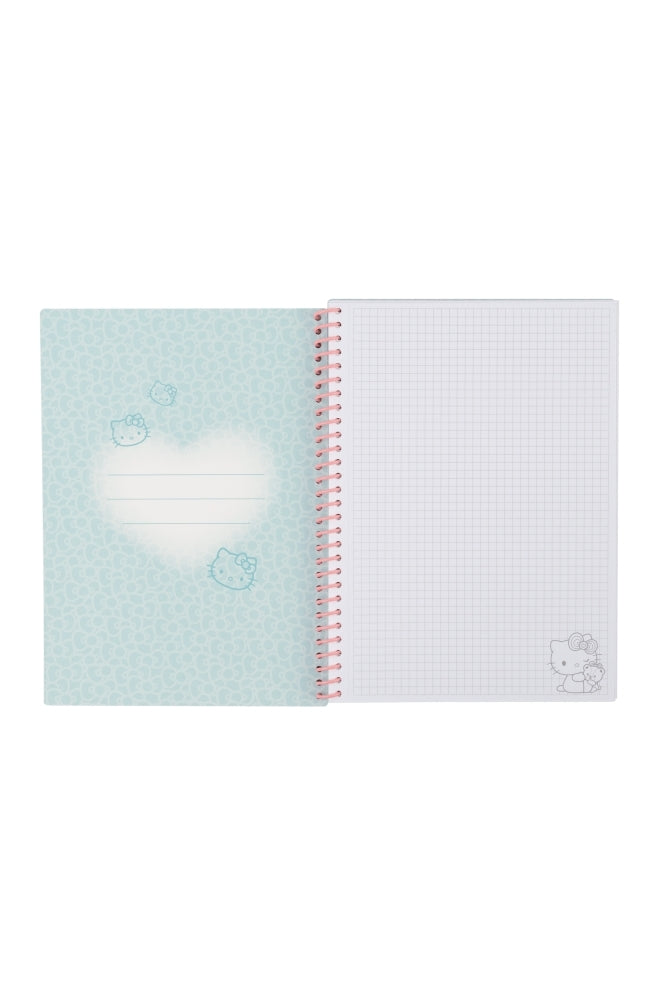 Cuaderno espiral B5 100 hojas cuadrícula Hello Kitty - Sweet