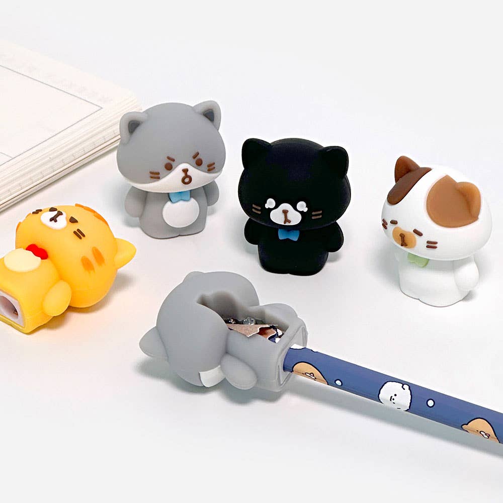 Sacapuntas de silicona 3D Cat Figure