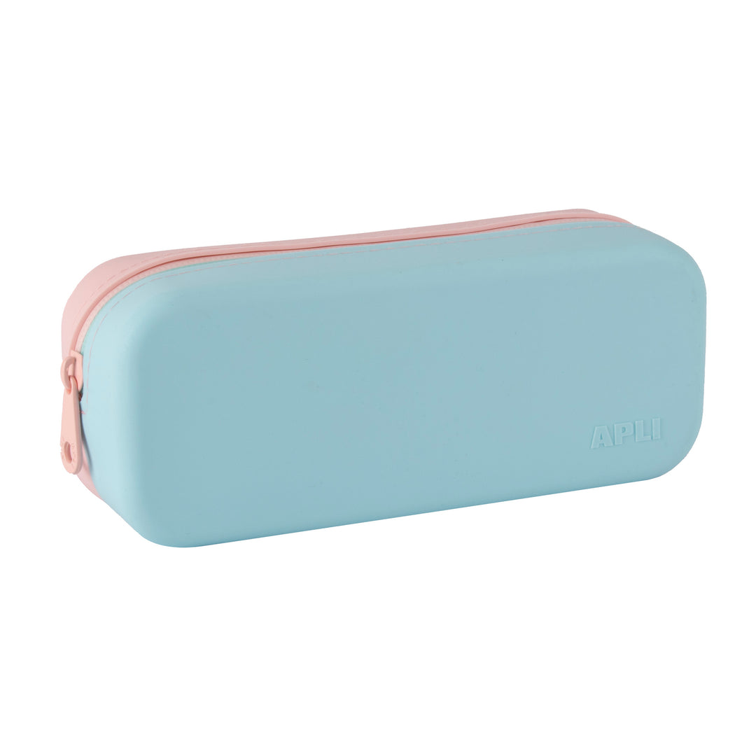 Estuche de silicona bicolor Nordik Azul - Rosa