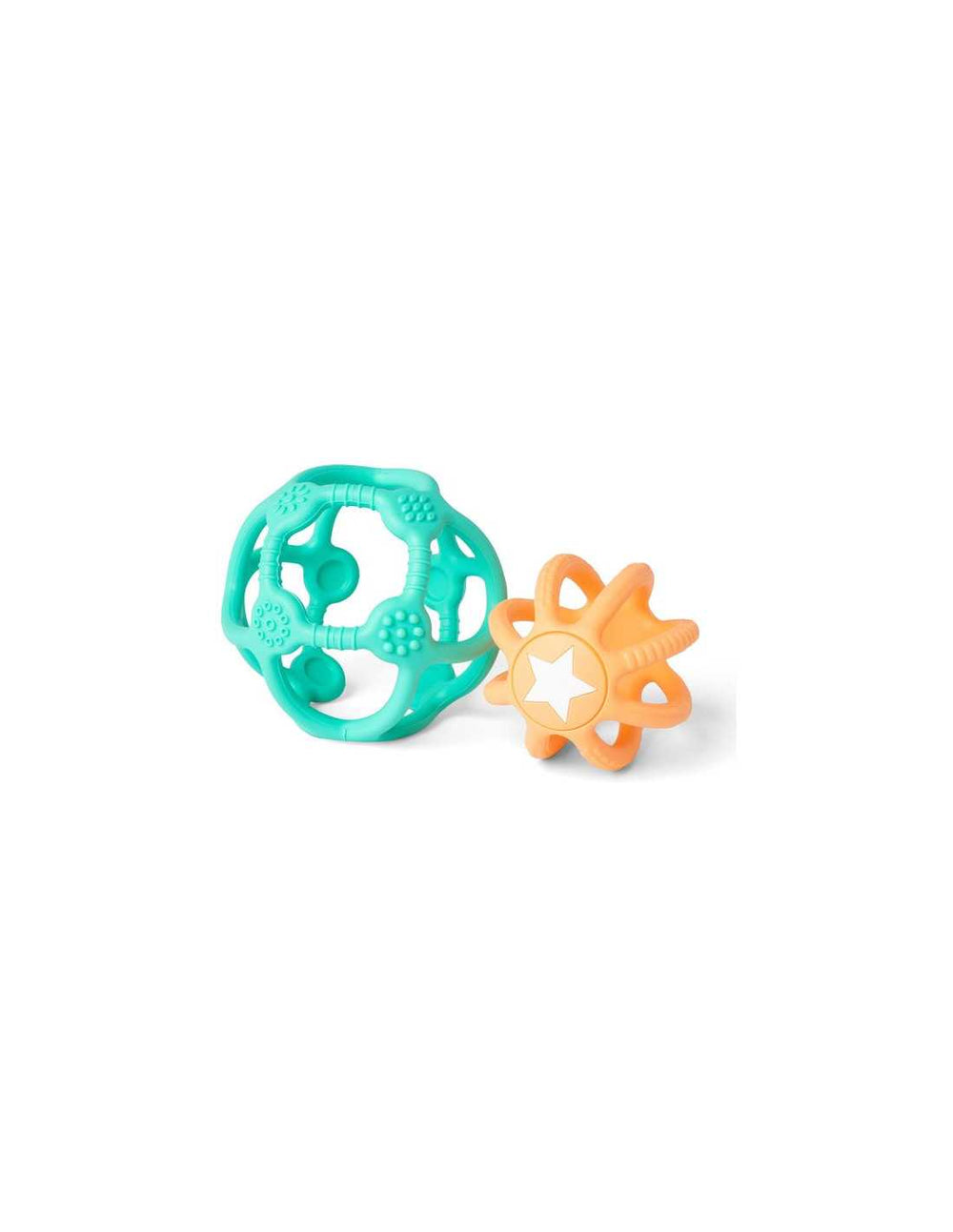 Pelota sensorial dos en uno Verde-Naranja