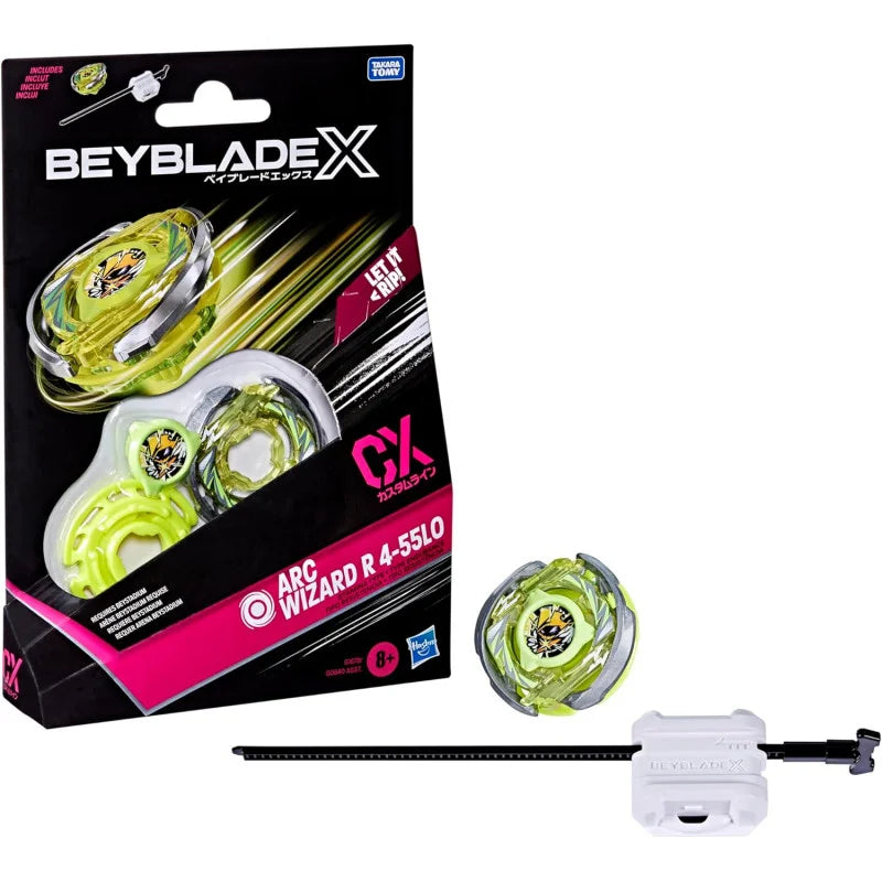 Beyblade X Kit Inicial – Top y lanzador para batallas épicas - Arc Wizard R 4-55LO