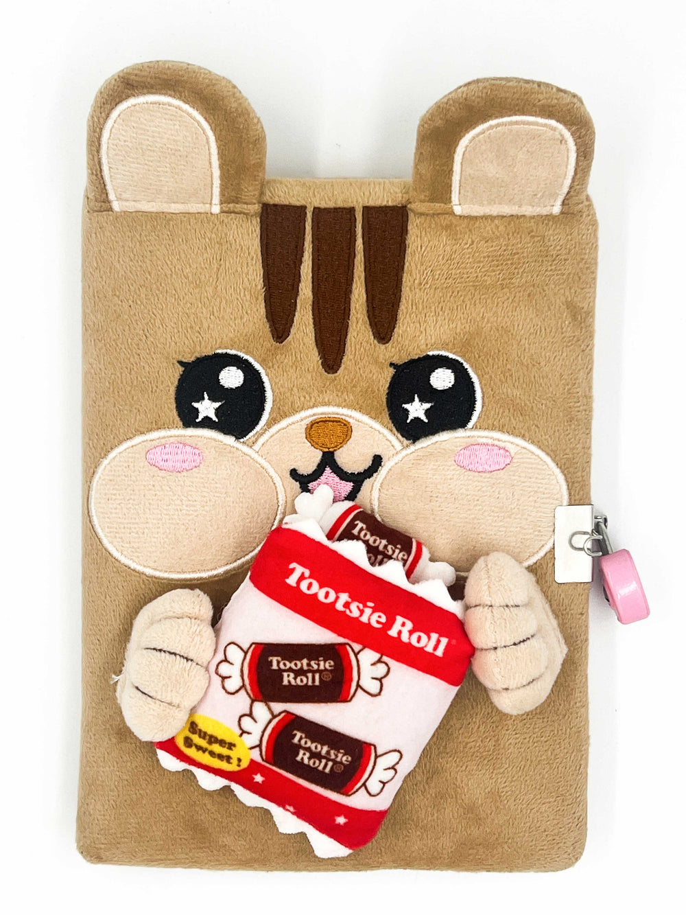 Diario de peluche con forma de ardilla Tootsie Roll