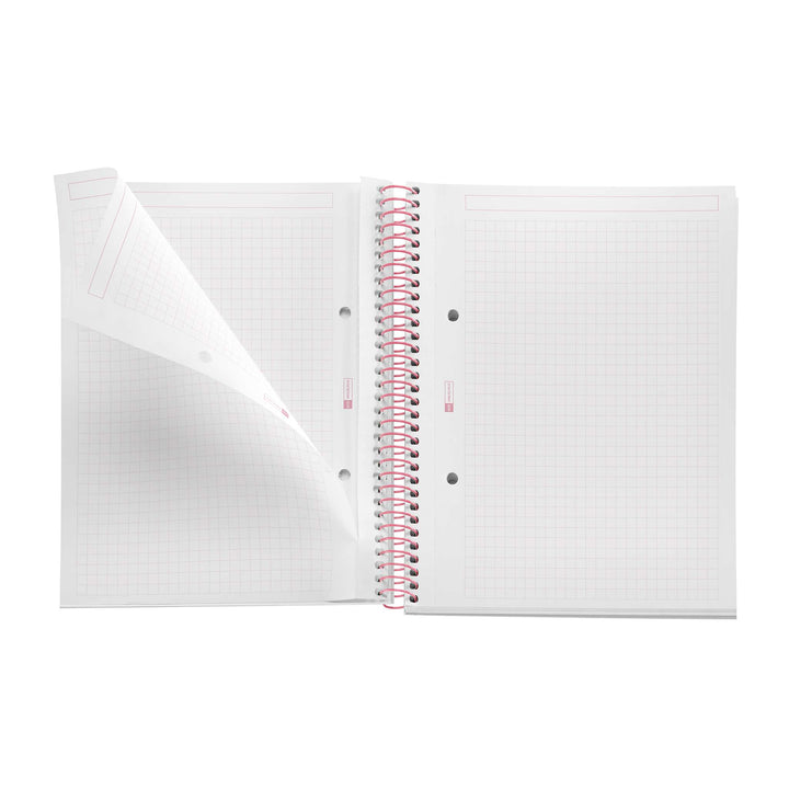 Cuaderno A5 80 Hojas Cuadrícula Between The Lines Rosa