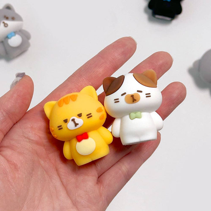 Sacapuntas de silicona 3D Cat Figure