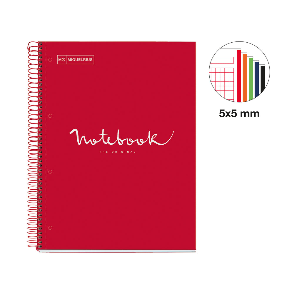 Cuaderno NB5 A4 120 CLA 90G Emotions Rojo