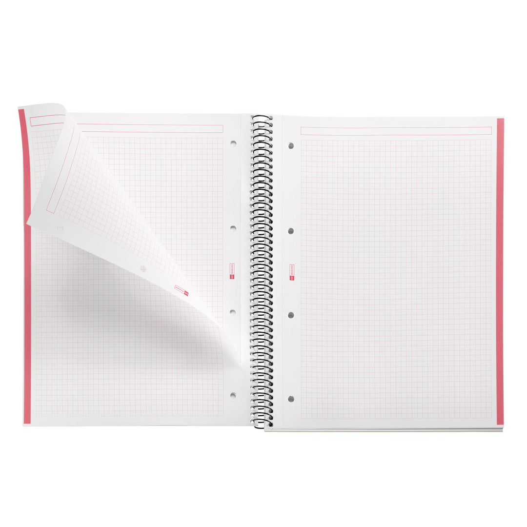 Cuaderno NB1 A4 80 CLA PP Rojo