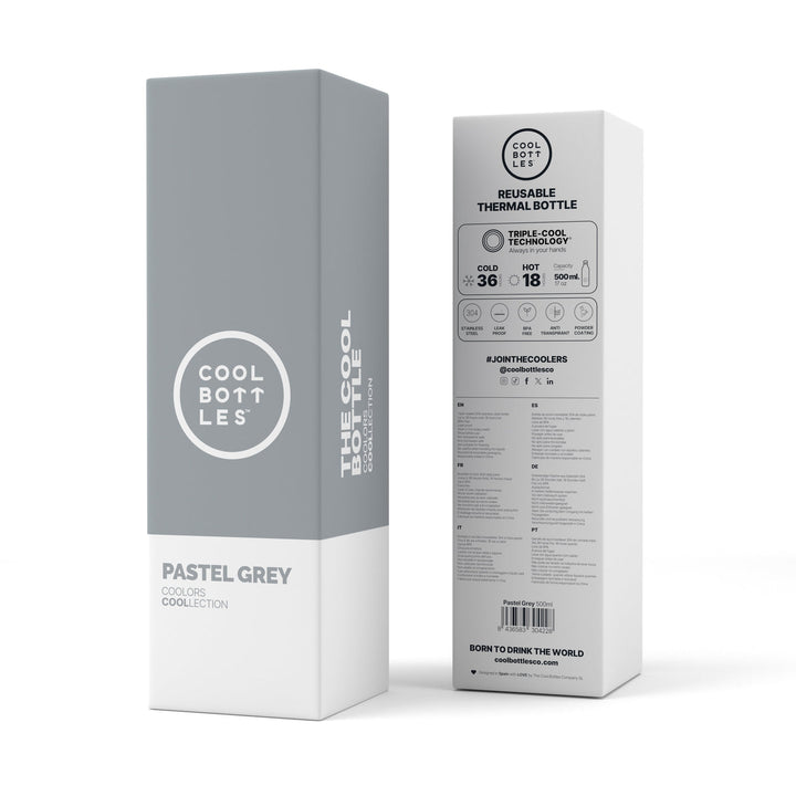 The Bottles Coolors - The Bottle - Pastel Grey 500ml
