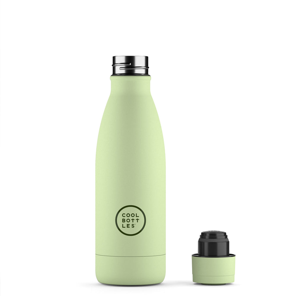 The bottles coolors - Botella de acero inoxidable 350 ml  - Pastel Green