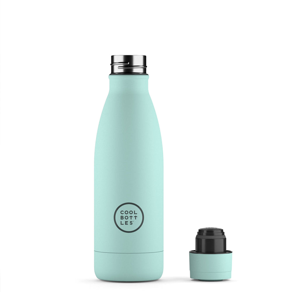The bottles coolors - Botella de acero inoxidable 350 ml  - Pastel Sky