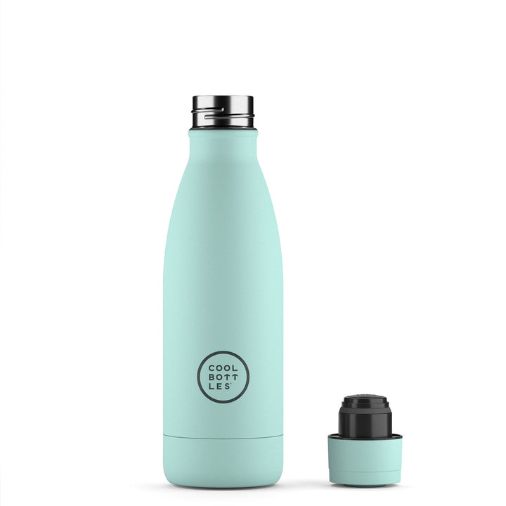 The bottles coolors - Botella de acero inoxidable 350 ml  - Pastel Sky