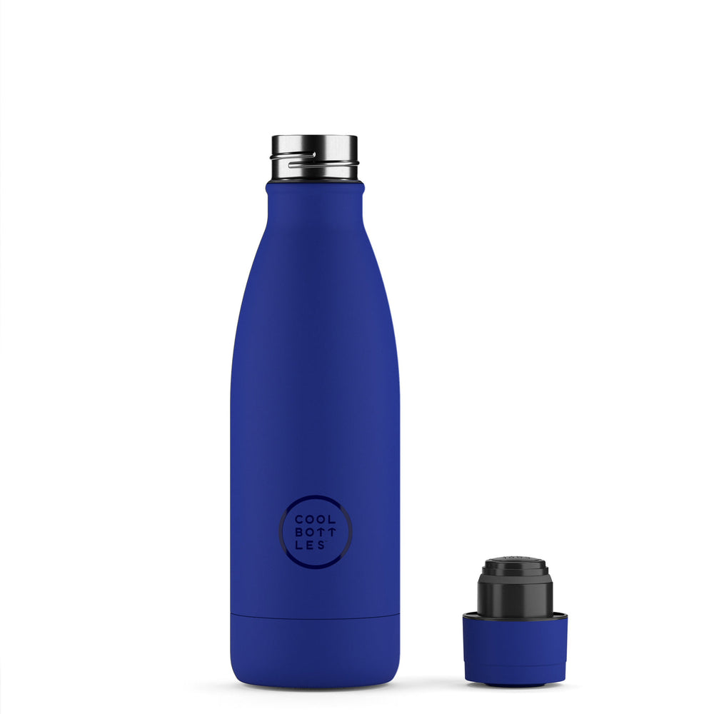 The bottles coolors - Botella de acero inoxidable 350 ml  - Vivid Blue