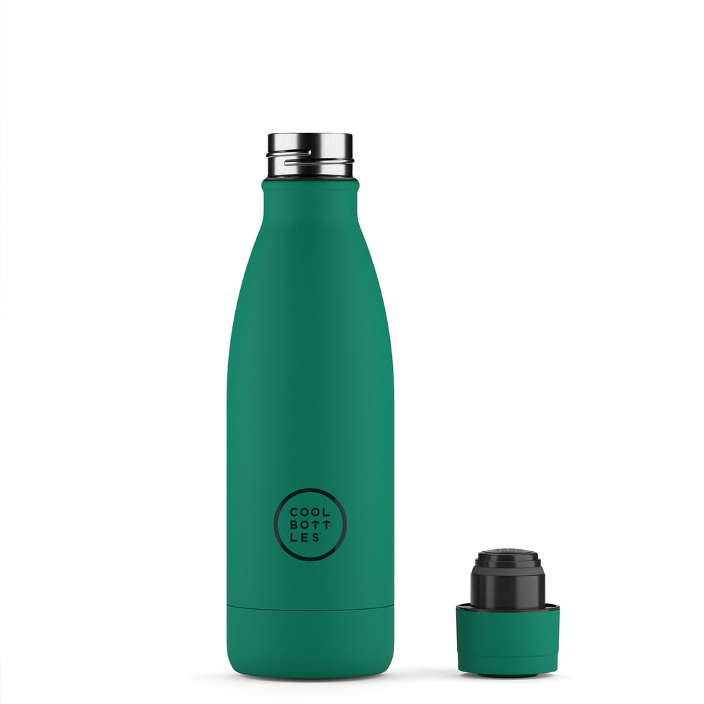 The bottles coolors - Botella de acero inoxidable 350 ml  - Vivid Quetzal