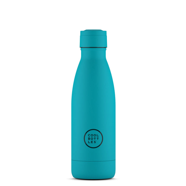 The bottles coolors - Botella de acero inoxidable 350 ml  - Vivid Turquoise