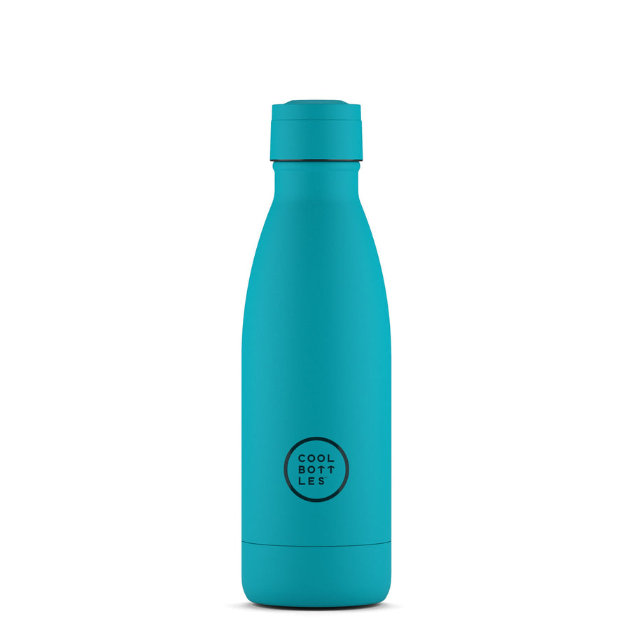The bottles coolors - Botella de acero inoxidable 350 ml  - Vivid Turquoise
