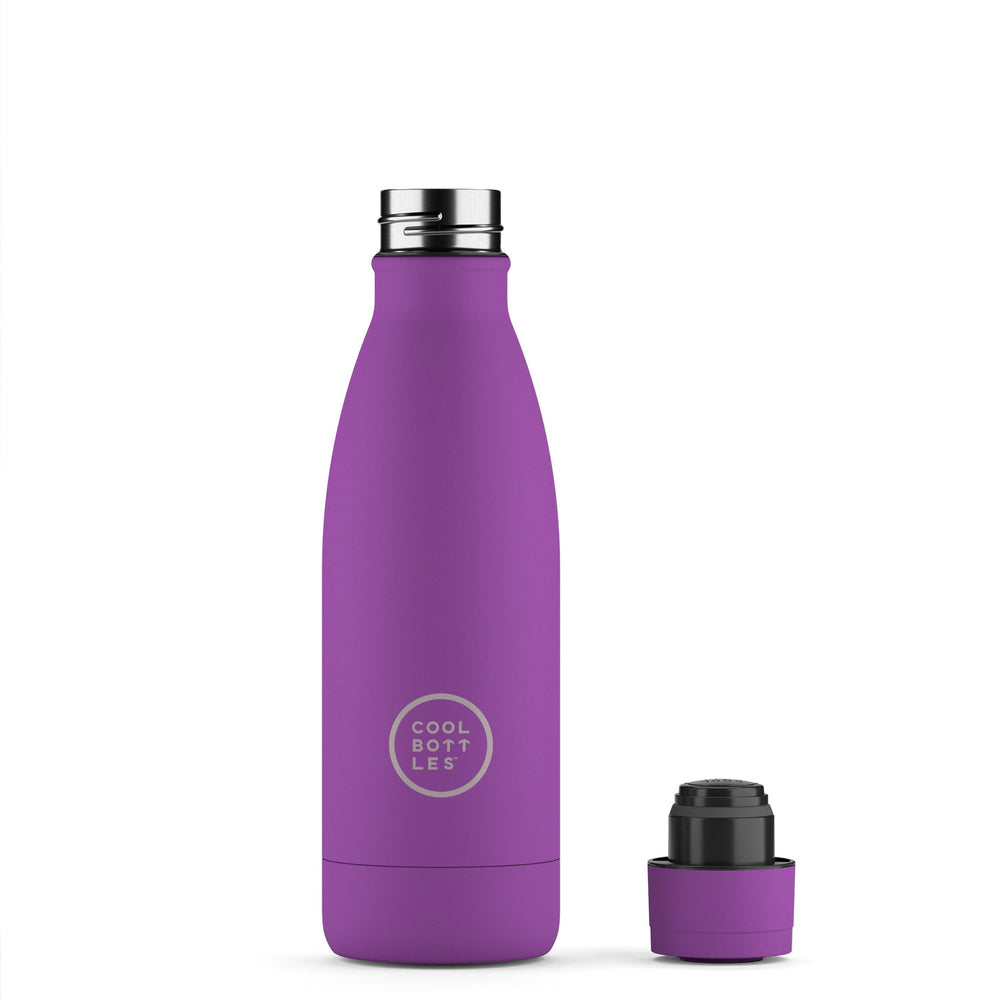 The bottles coolors - Botella de acero inoxidable 350 ml  - Vivid Violet
