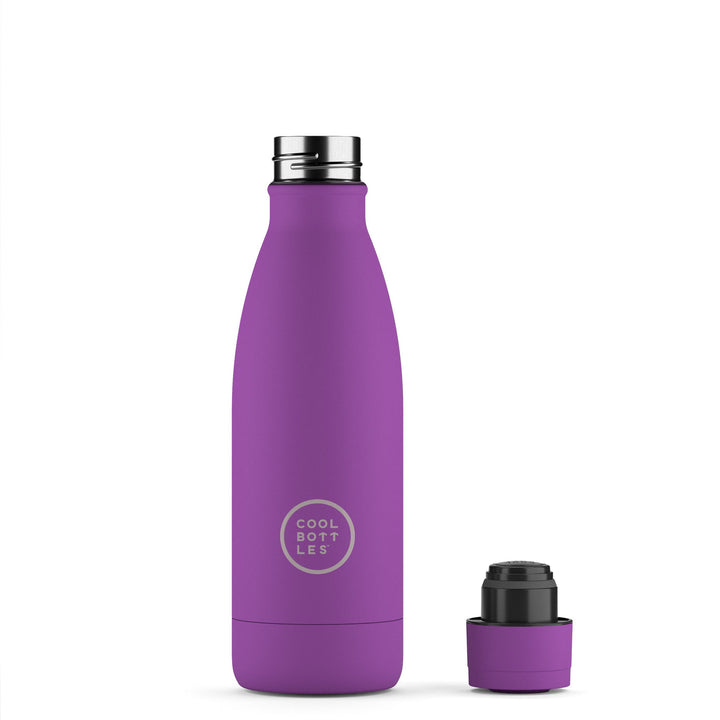 The bottles coolors - Botella de acero inoxidable 350 ml  - Vivid Violet