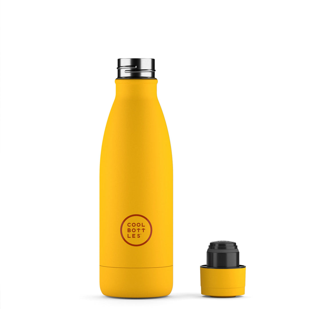 The bottles coolors - Botella de acero inoxidable 500 ml - Vivid Yellow
