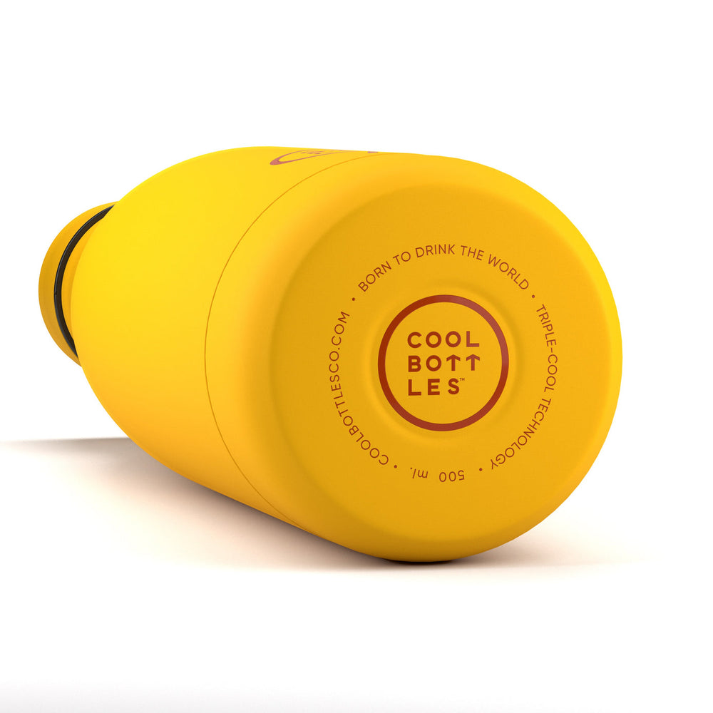 The bottles coolors - Botella de acero inoxidable 500 ml - Vivid Yellow