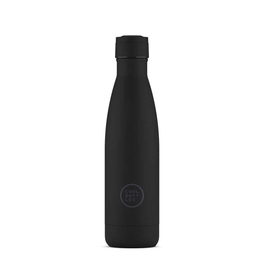 The bottles coolors - Botella de acero inoxidable 500 ml - Mono Black