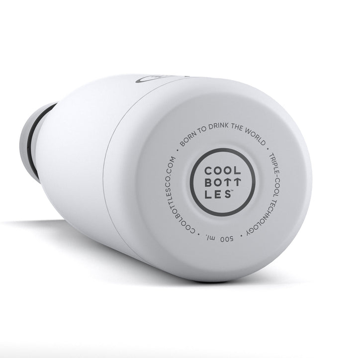 The bottles coolors - Botella de acero inoxidable 500 ml - Mono White