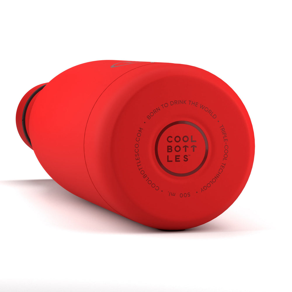The bottles coolors - Botella de acero inoxidable 500 ml - Vivid Red