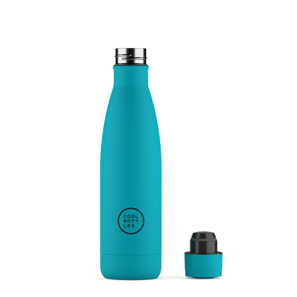 The bottles coolors - Botella de acero inoxidable 500 ml - Vivid Turquesa