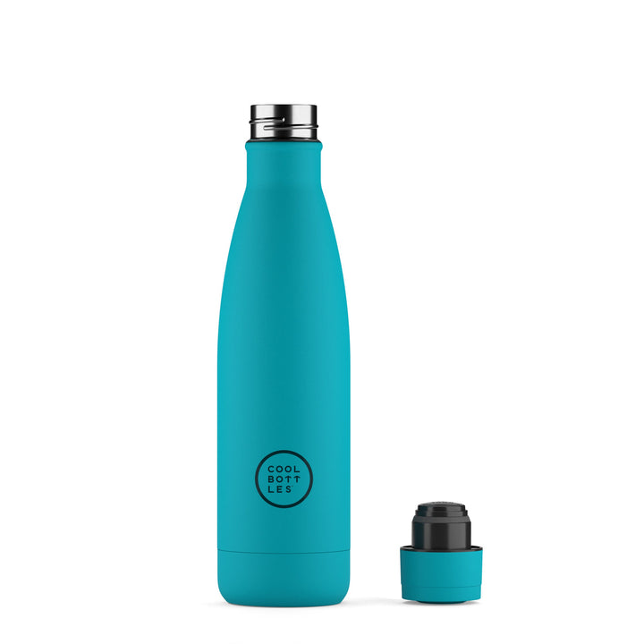 The bottles coolors - Botella de acero inoxidable 500 ml - Vivid Turquesa