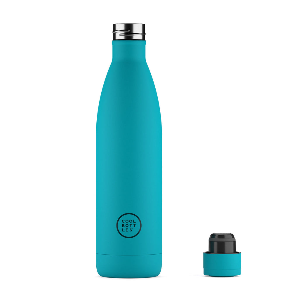 The bottles coolors - Botella de acero inoxidable 750 ml  - Vivid Turquoise