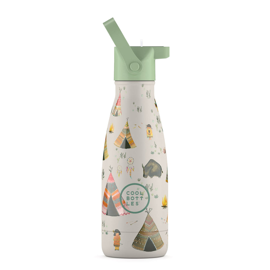 The Kids Bottle - Botella de agua para niños 260 ml - Indian Tribe