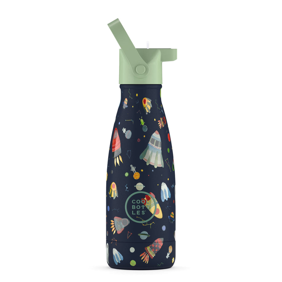 The Kids Bottle - Botella de agua para niños 260 ml - Space Rockets