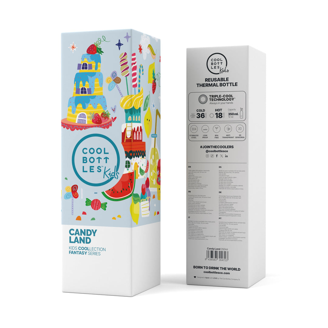 The bottles kids - Botella de agua para niños 350 ml - Candy Land