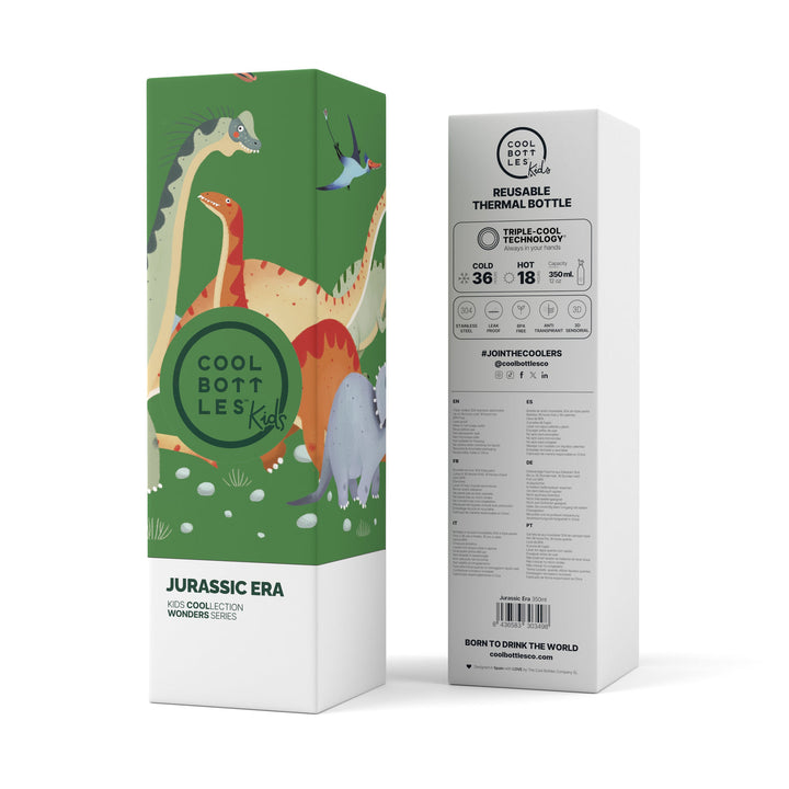 The bottles kids - Botella de agua para niños 350 ml - Jurassic Era