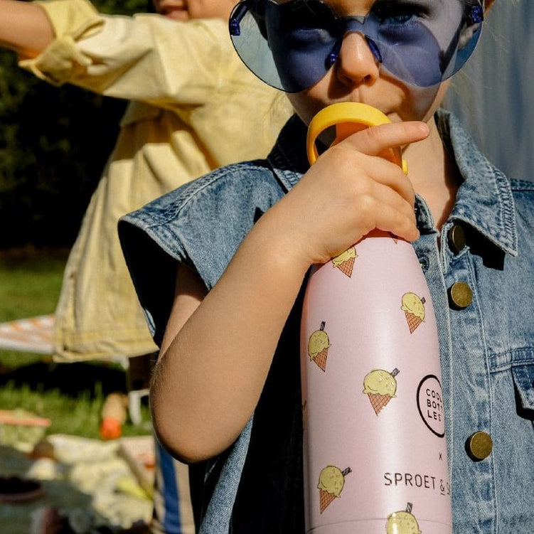 The bottles kids - Botella de agua para niños 350 ml - SPRT & Pink Scoop  350ml